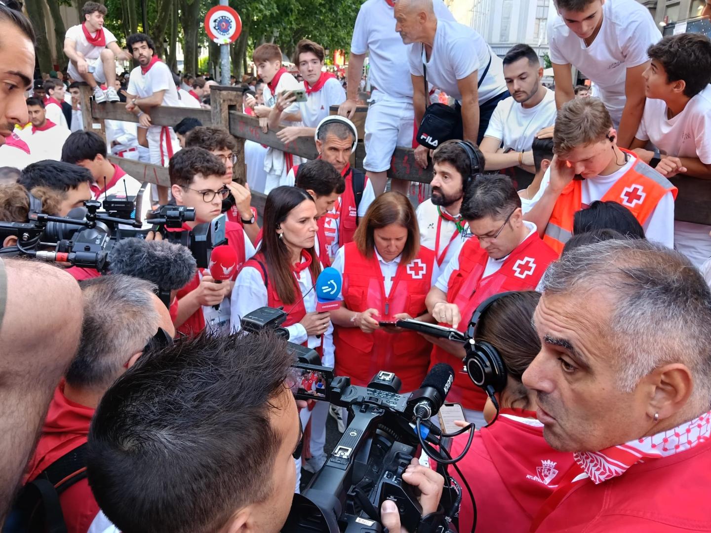 Primer parte médico en el recorrido del encierro