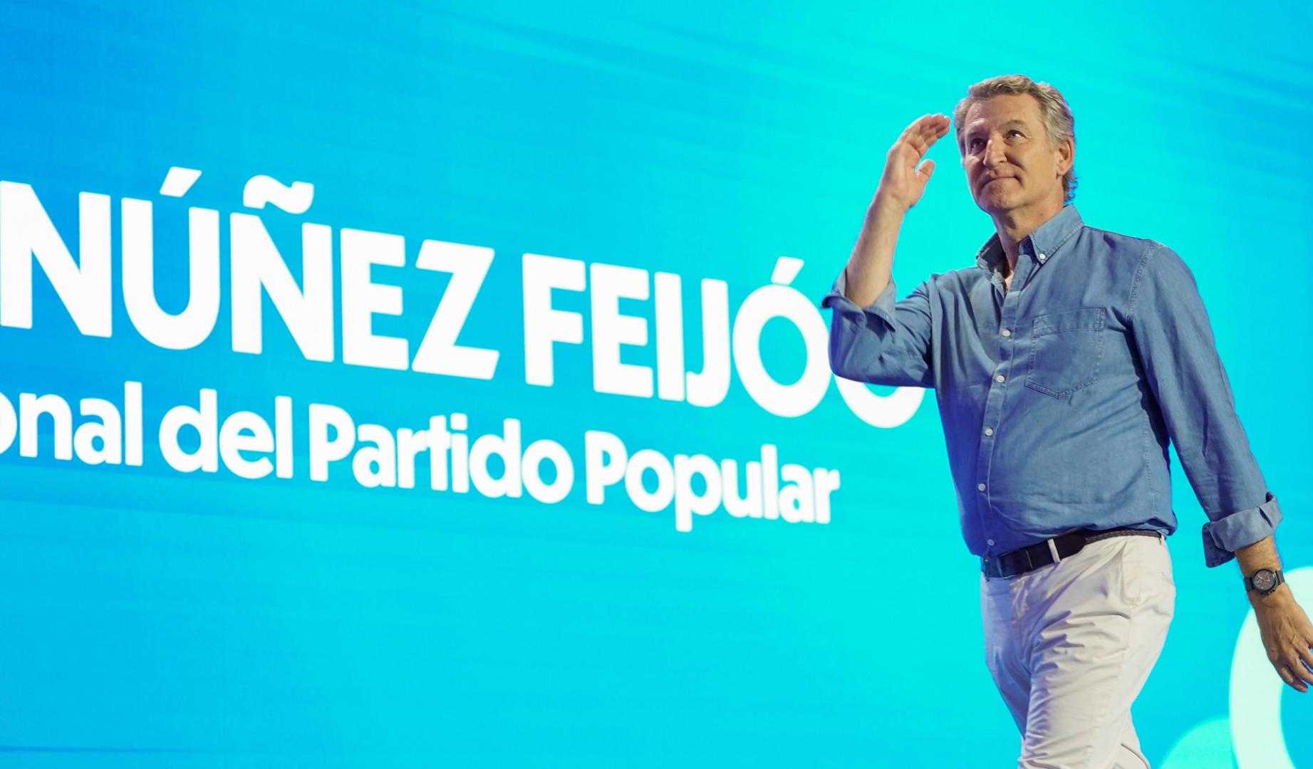 El presidente del PP, Alberto Núñez Feijóo, clausura el XVI Congreso de Nuevas Generaciones