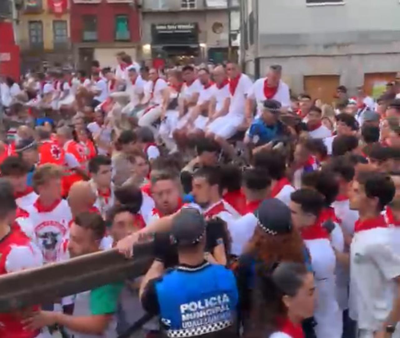 El recorrido, abarrotado