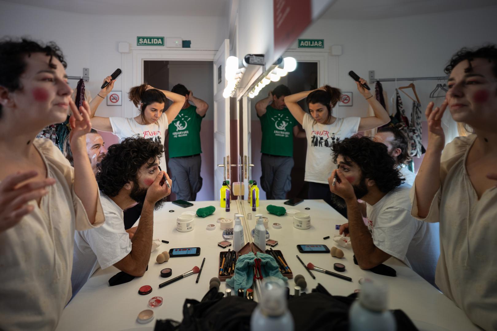 El Teatro Gayarre dispone de catorce camerinos distribuidos en cuatro plantas