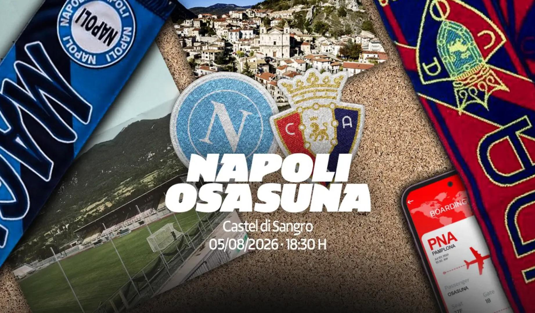 Osasuna se medirá al Napoli en un amistoso el próximo 5 de agosto