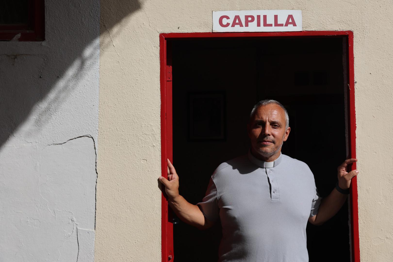José Antonio Goñi, capellán de la plaza de toros de Pamplona