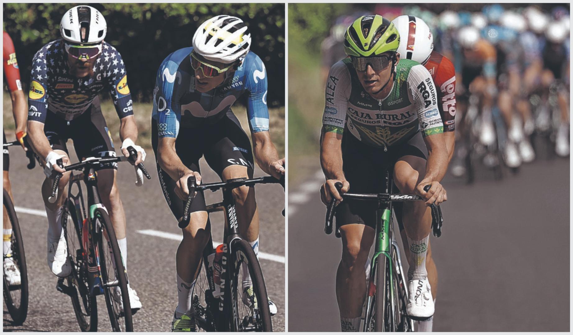 Pablo Castrillo tira de una escapada en una de las etapas de la primera semana / Otruba ha sido el corredor del Caja Rural-RGA que más se ha escapado.