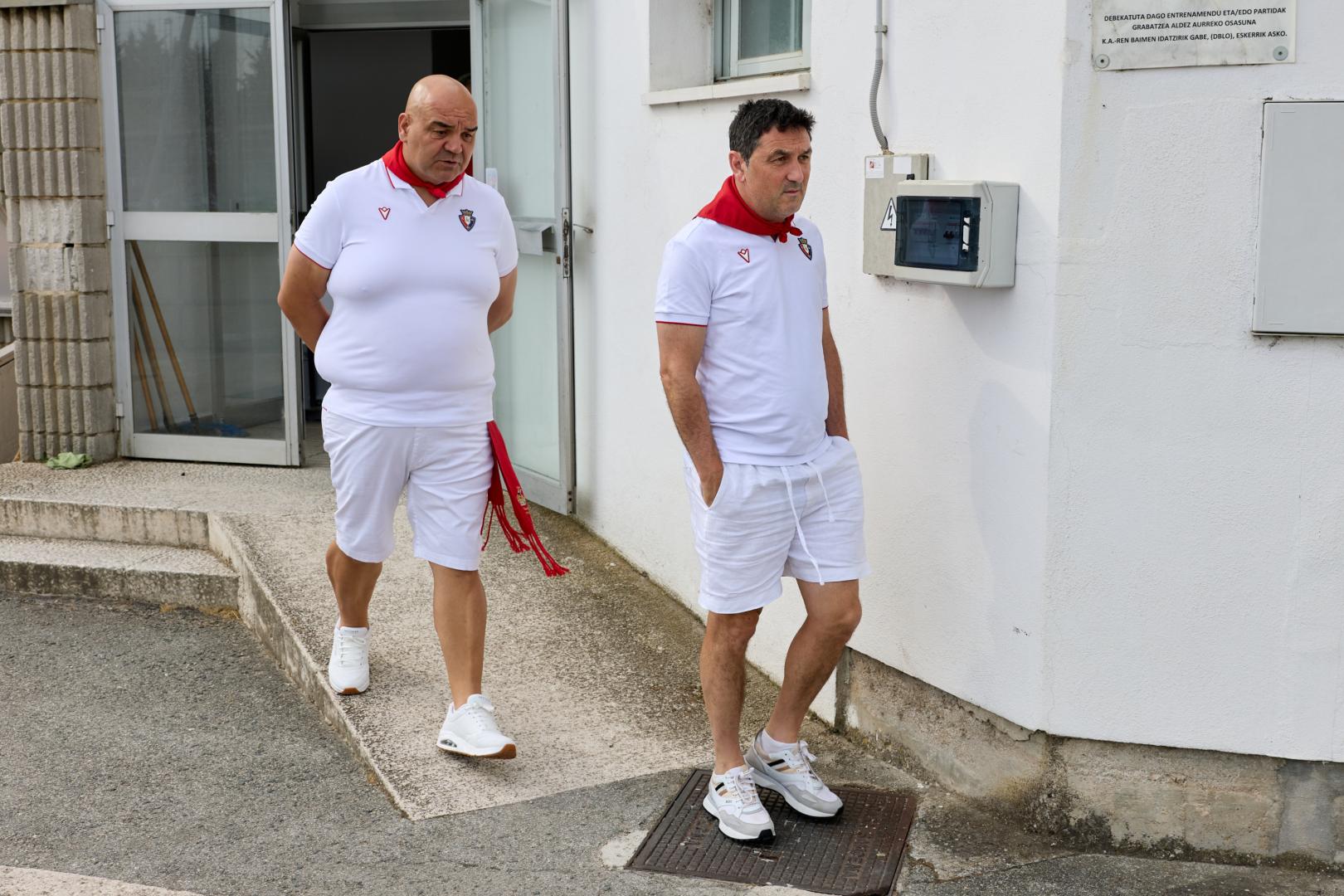 Braulio Vázquez y Cata, en el comienzo de la pretemporada en Tajonar