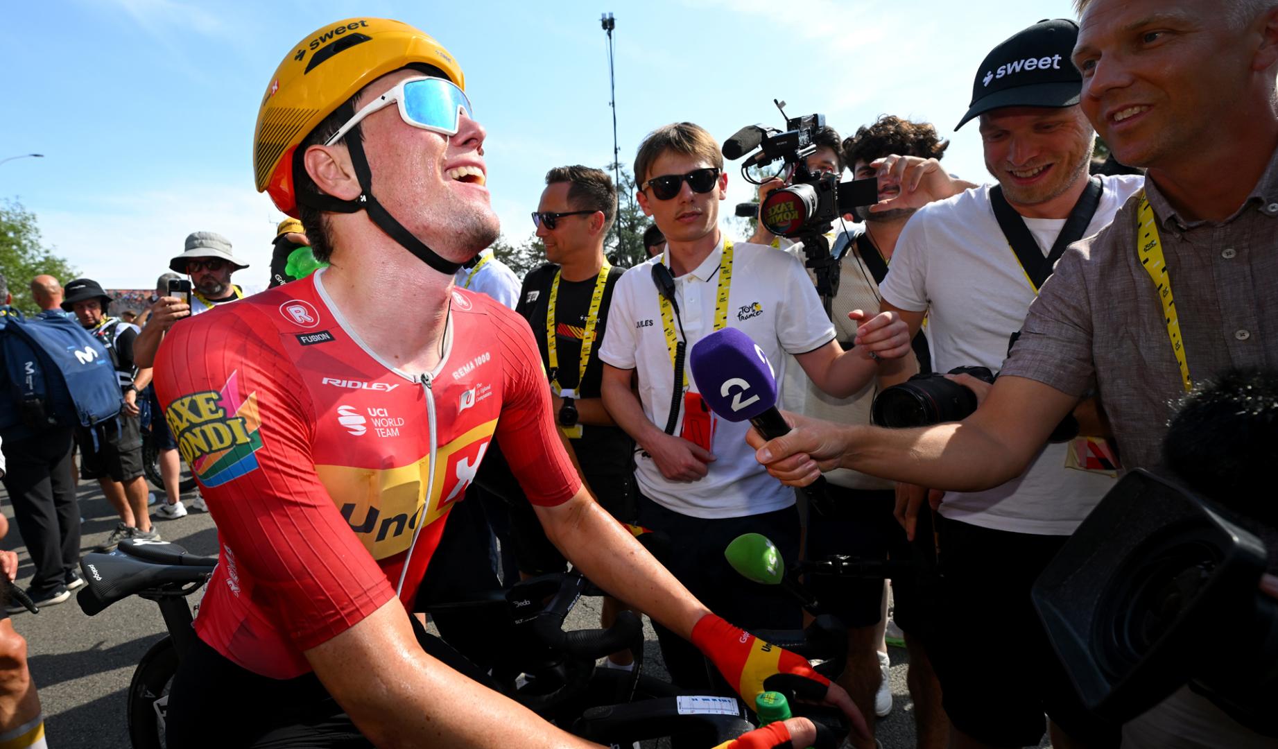 Wærenskjold sorprende a los velocistas en la etapa más veloz de la historia del Tour