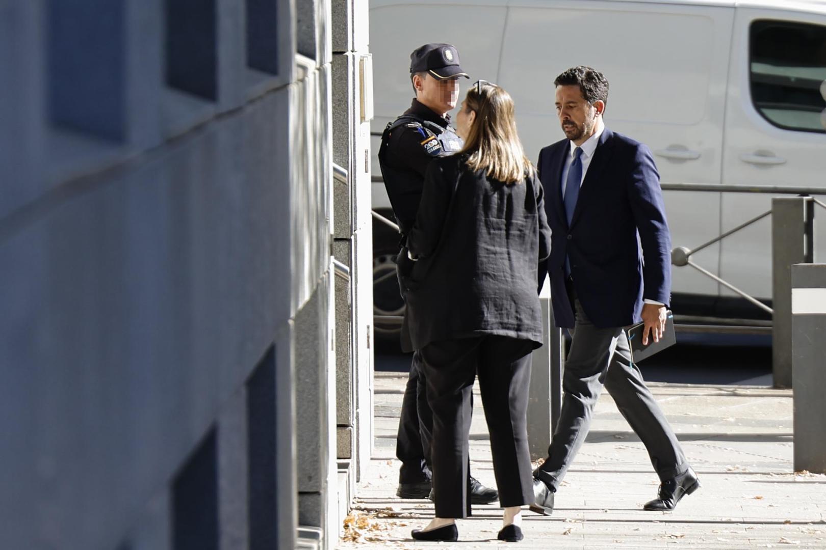 Diego Villafañe, quien fuera número dos del exfiscal general del Estado Álvaro García Ortiz, a su llegada este miércoles a la Audiencia Nacional