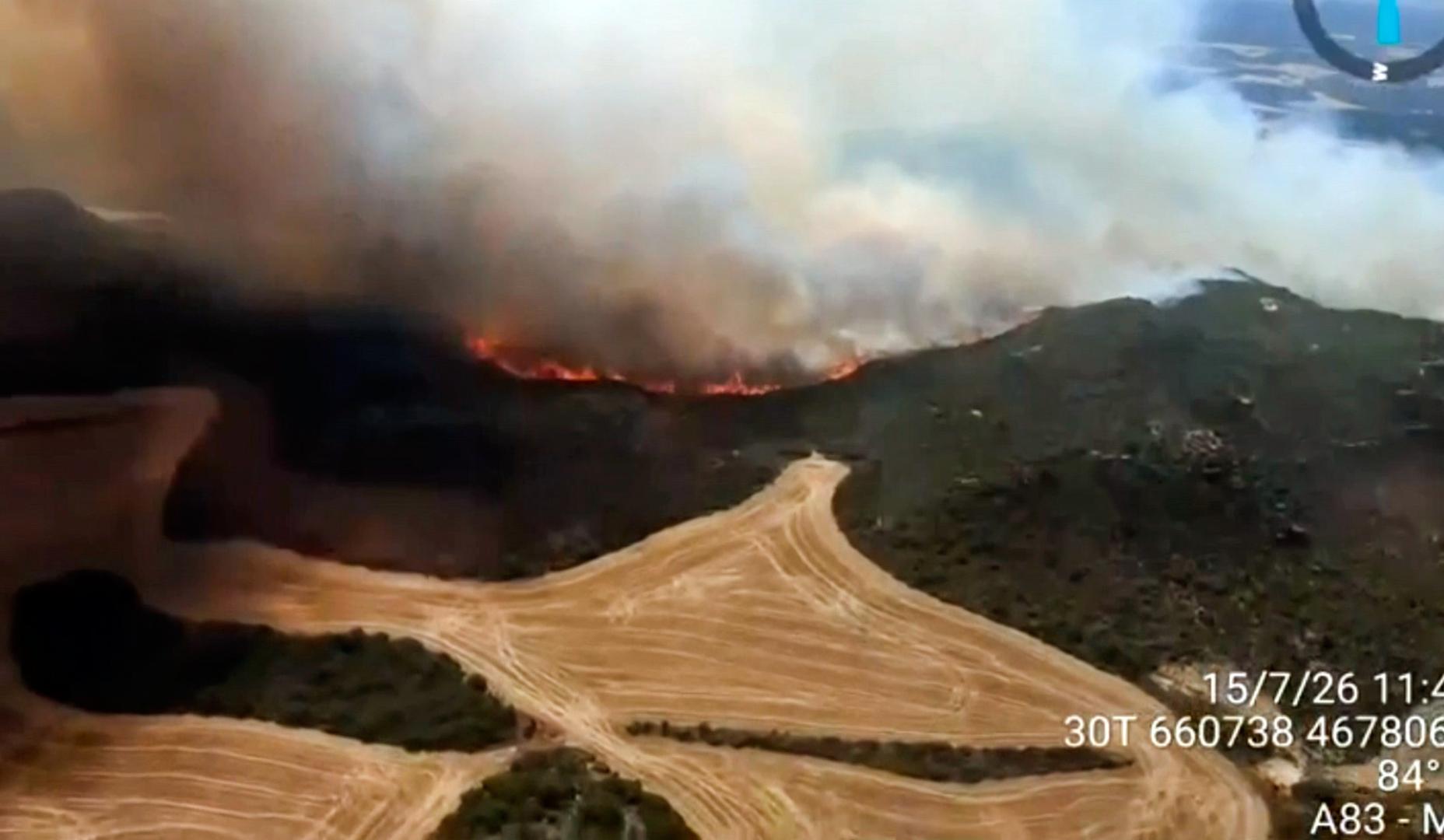 Estado del incendio en Aragón