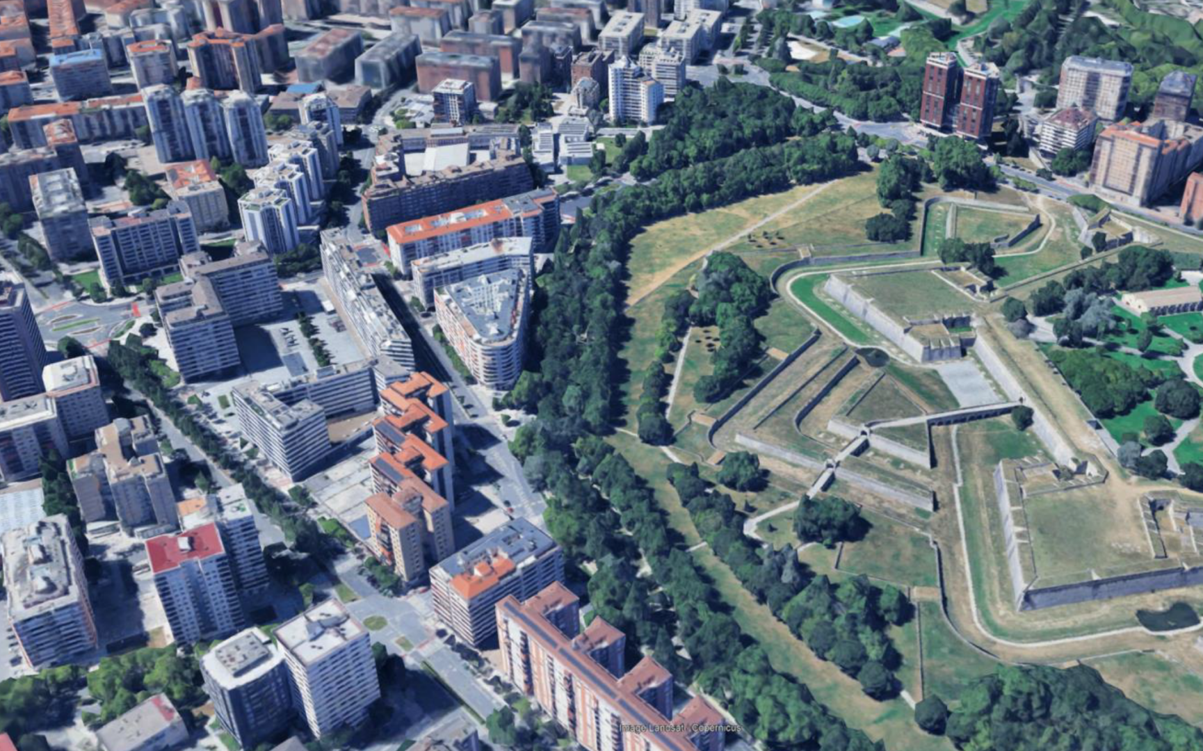 Zona donde se van a realizar las obras