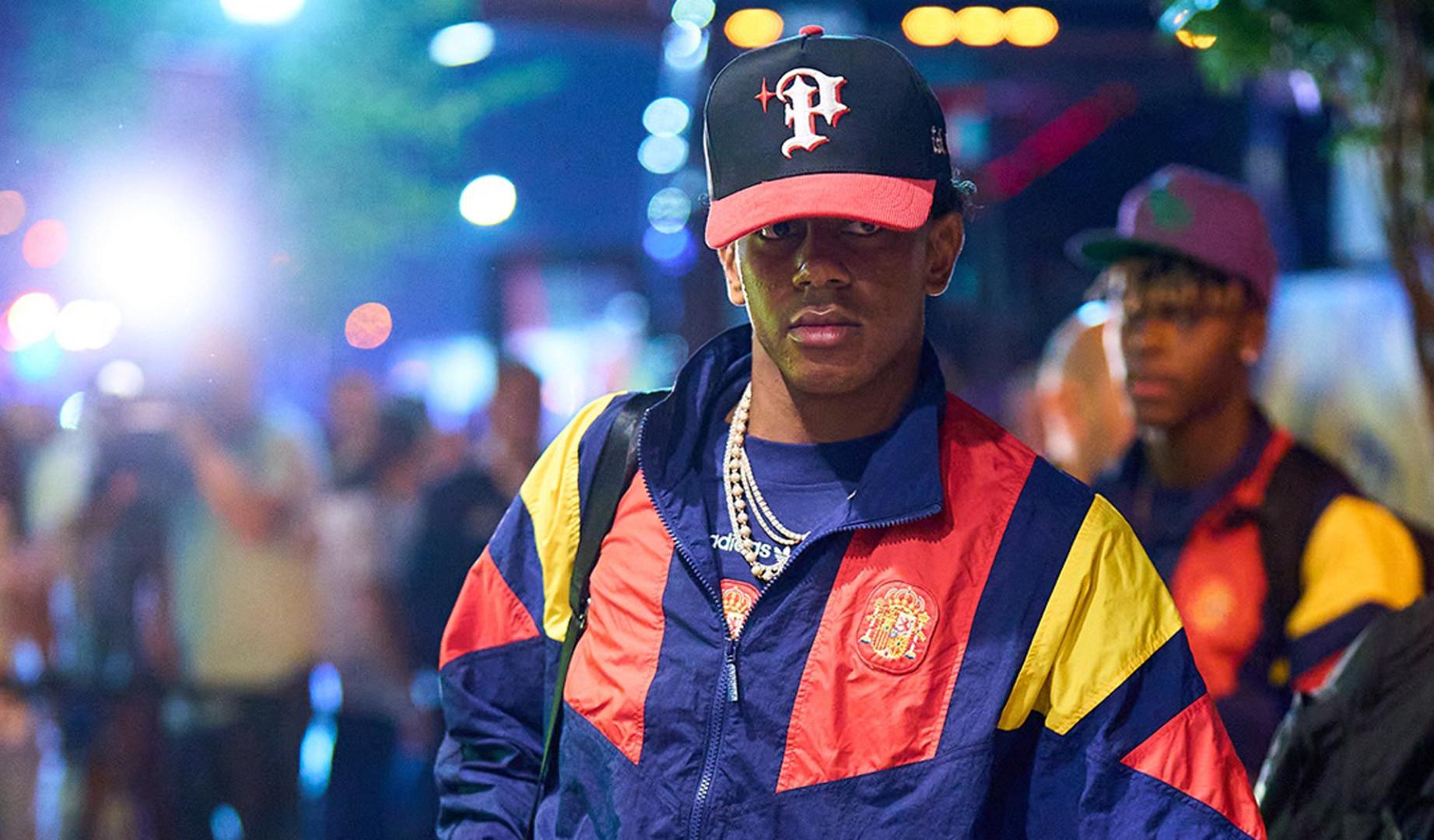 Lamine Yamal a su llegada a Nueva Jersey