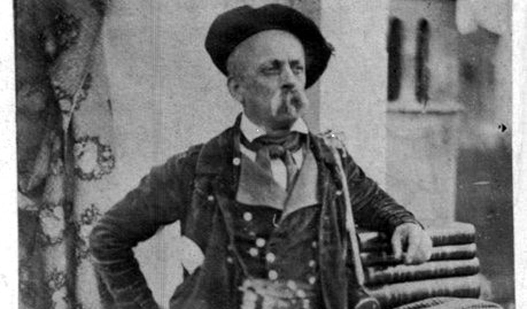 Pietro Bubani. Bubani in costume basco. Colección Stefano Pezzoli.