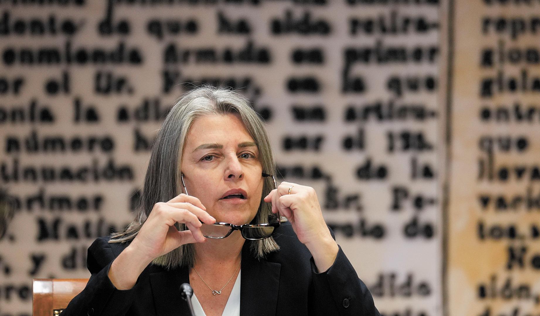 Francisca Muñoz, en su comparecencia en el Senado el pasado 16 de abril