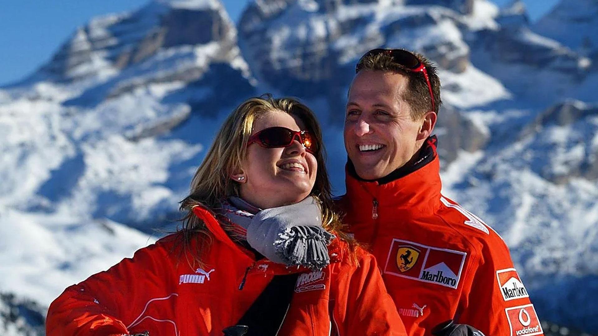 Corinna y Michael Schumacher, disfrutando de unas vacaciones en Italia en 2005