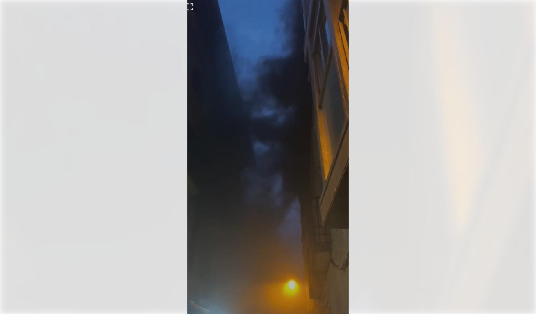 Vídeo del incendio de un edificio en la calle Mayor de Corella