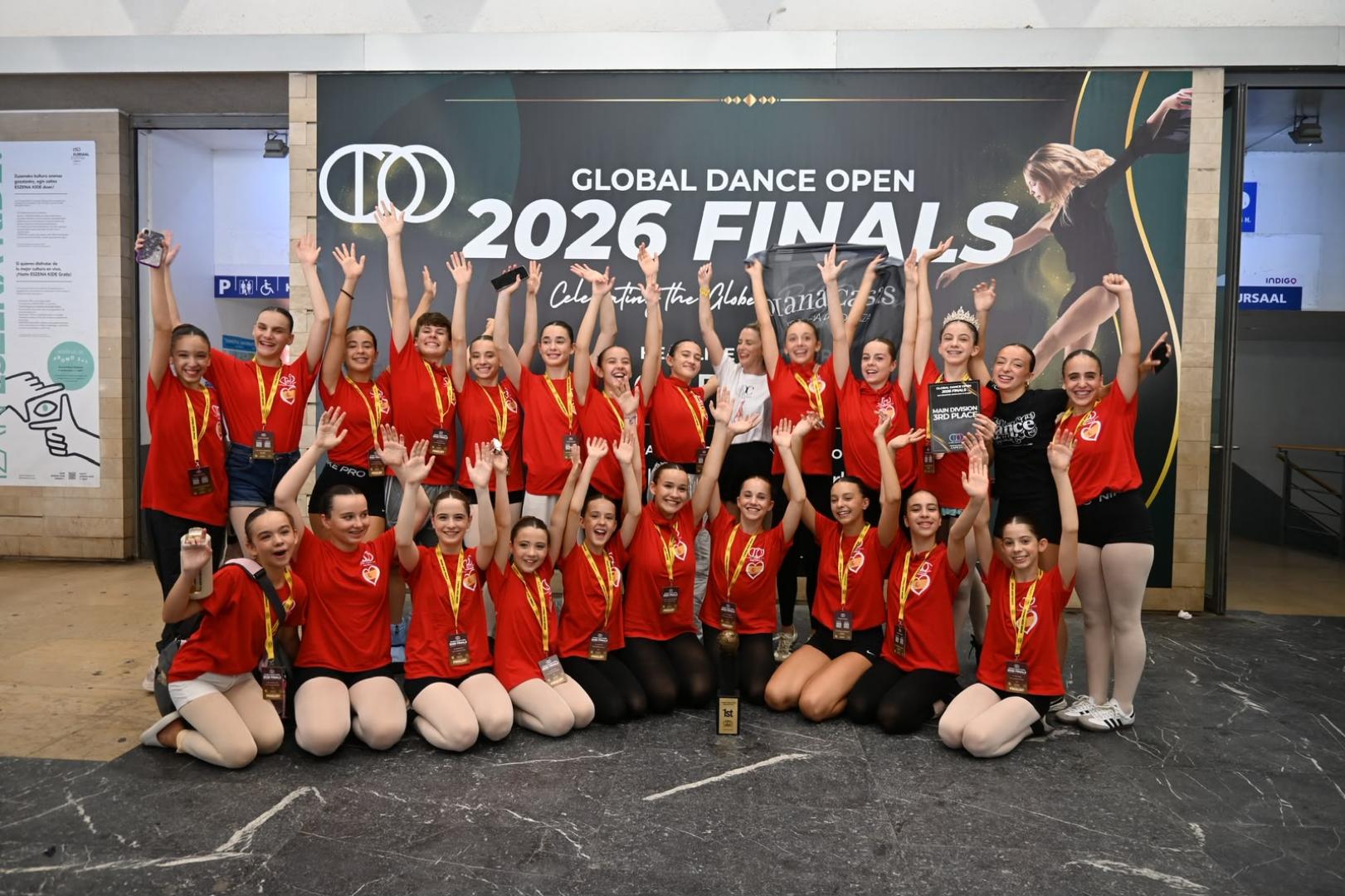 Bailarines de la Escuela de Danza Diana Casas, en San Sebastián.