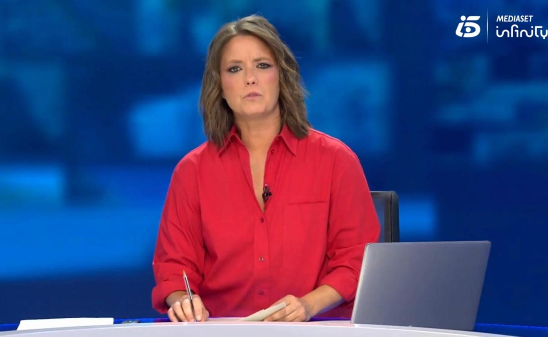 María Casado, en 'Informativos Telecinco'