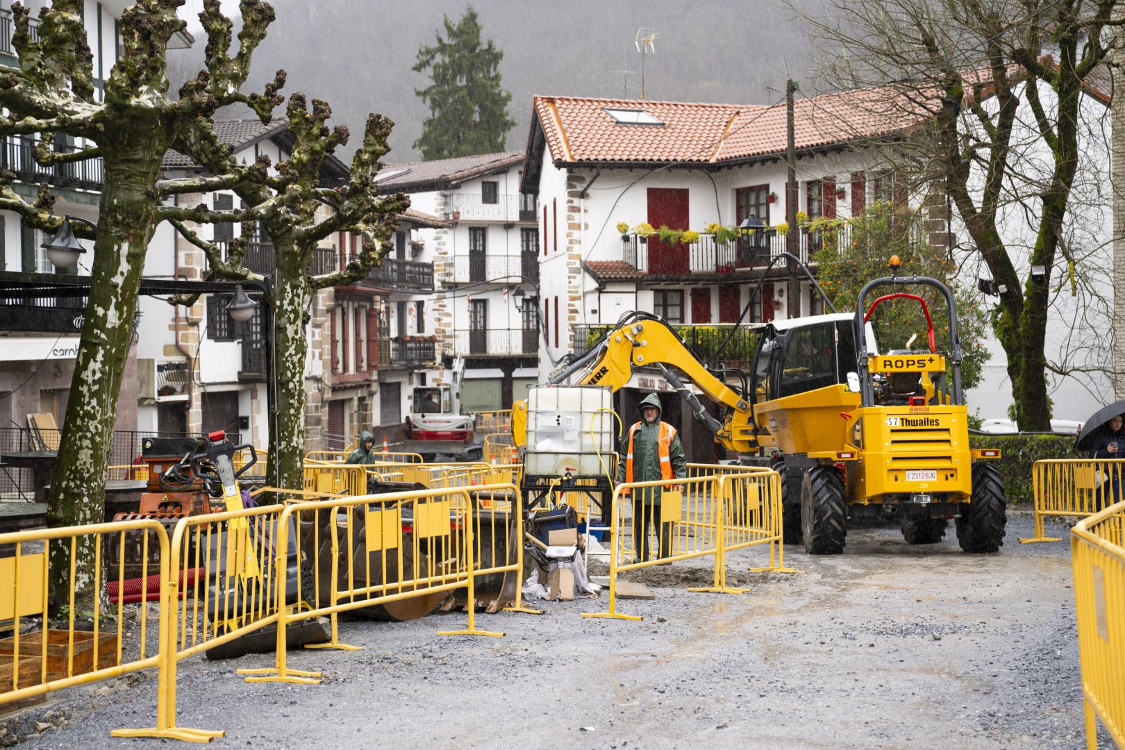 Detalle de las obras en el entorno de Altzate y Eztegara.