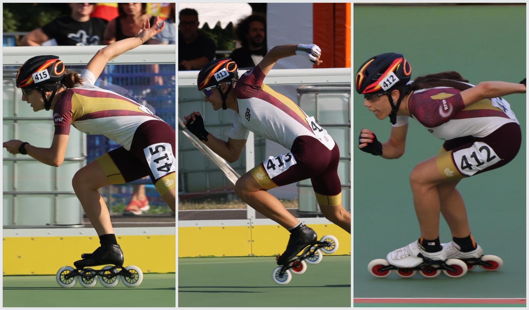 Los patinadores navarros Ane Miqueleiz, Iñaki Unanua y Greta Arriezu lograron la medalla de plata en los Campeonatos de Europa de Patinaje de Velocidad en Línea