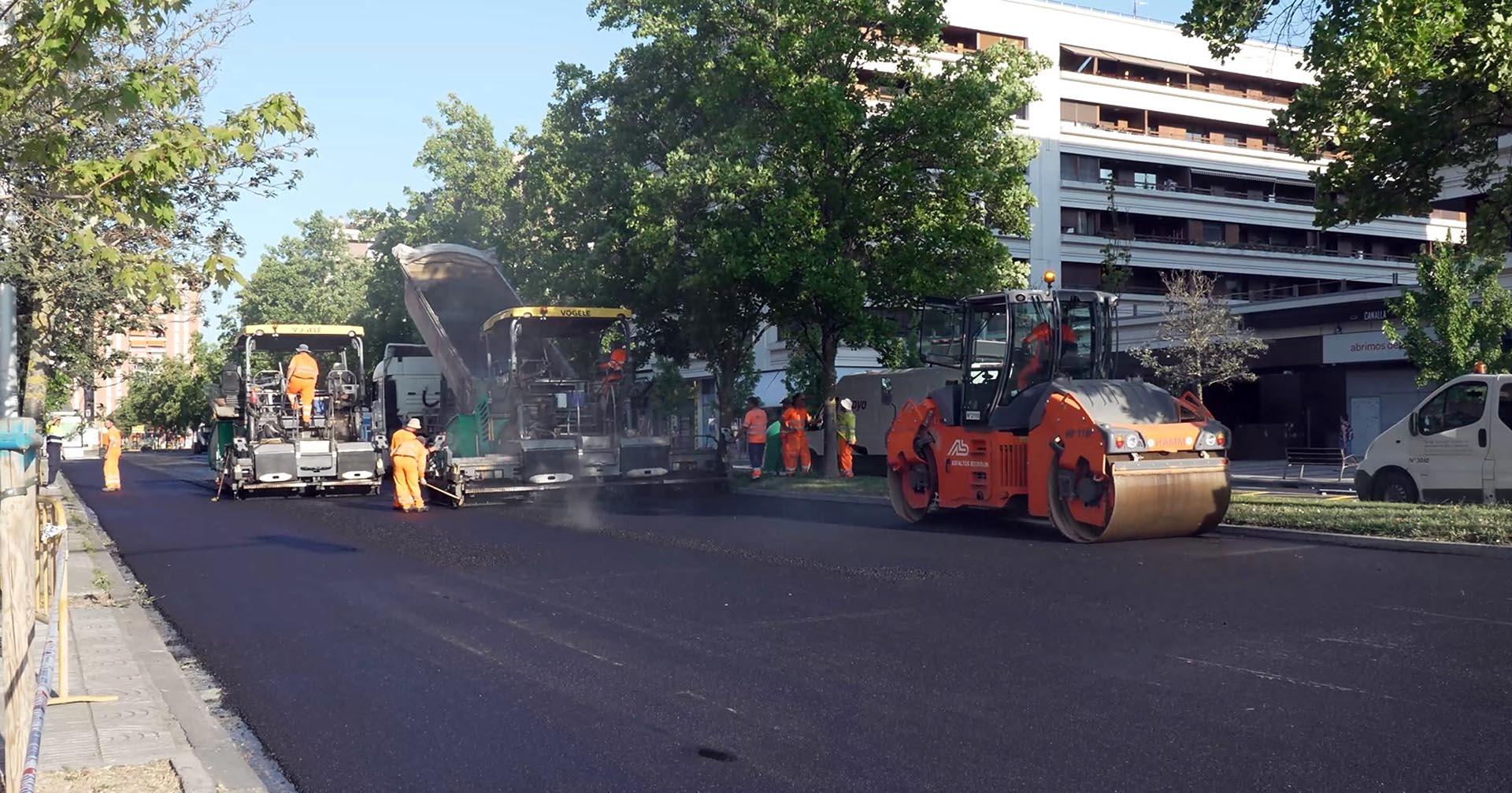 Asfaltado de la Avenida de Aróstegui