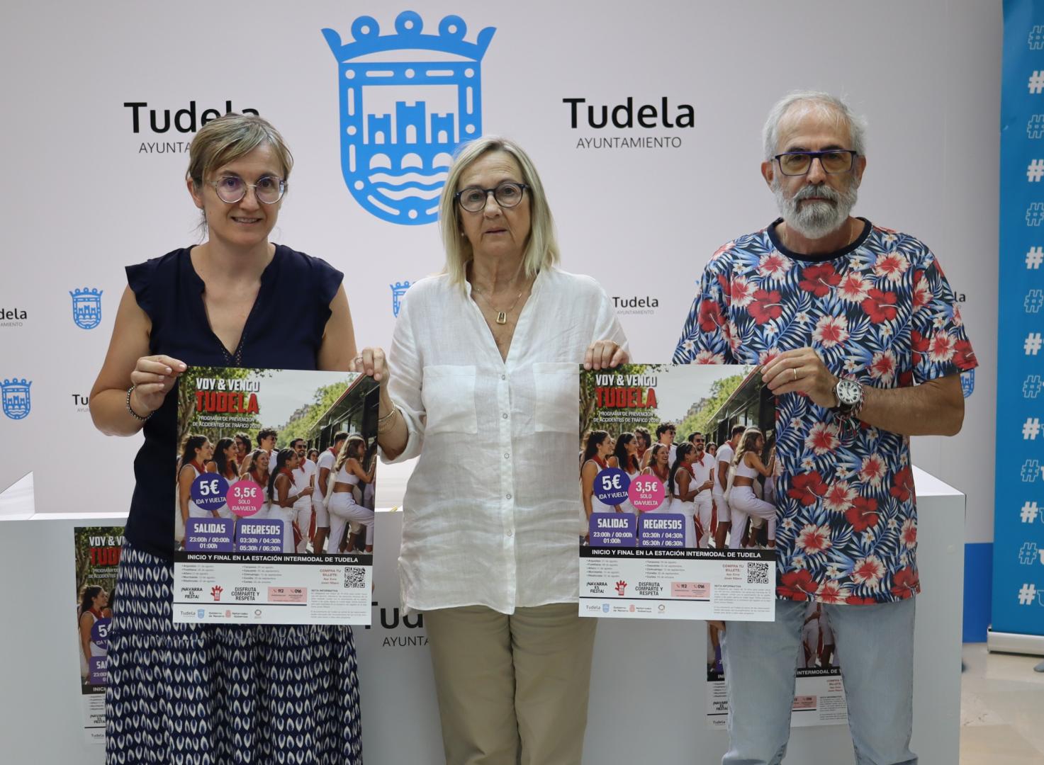 Presentación de la nueva edición del programa Voy y Vengo en el Ayuntamiento de Tudela