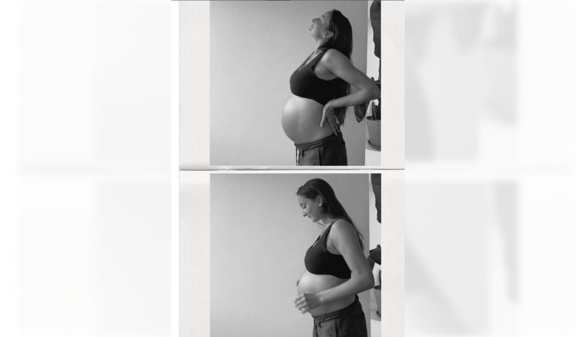 Imagen compartida por Lucía Pombo embarazada en su cuenta de Instagram