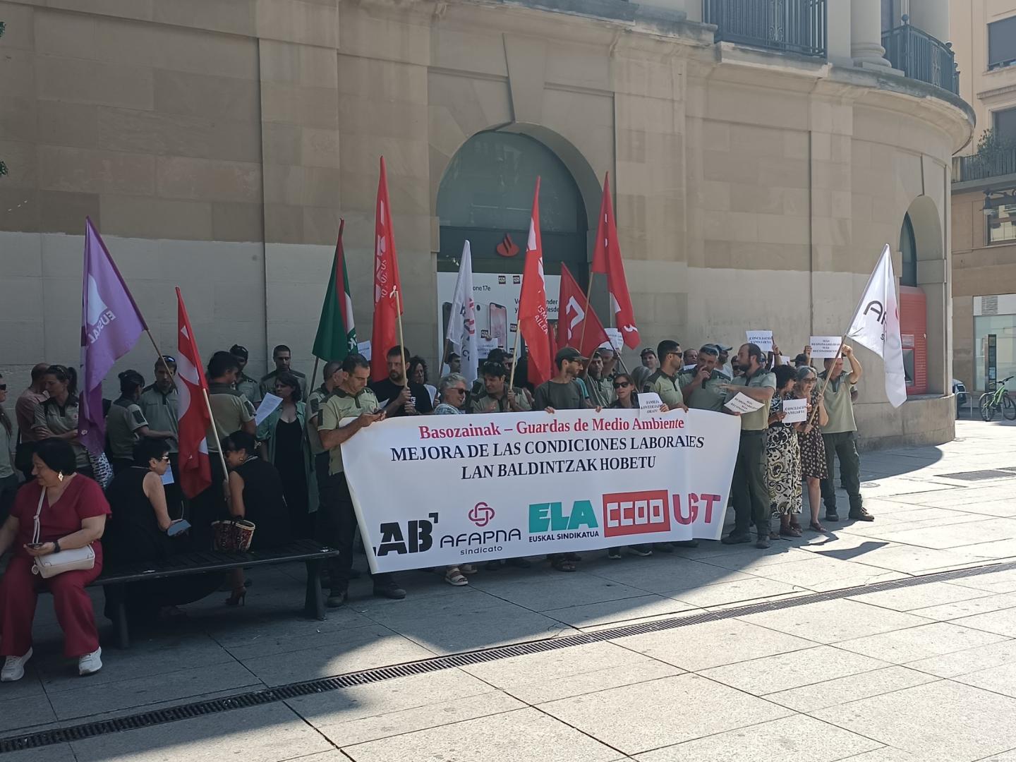Imagen de la protesta de este jueves 23 de julio