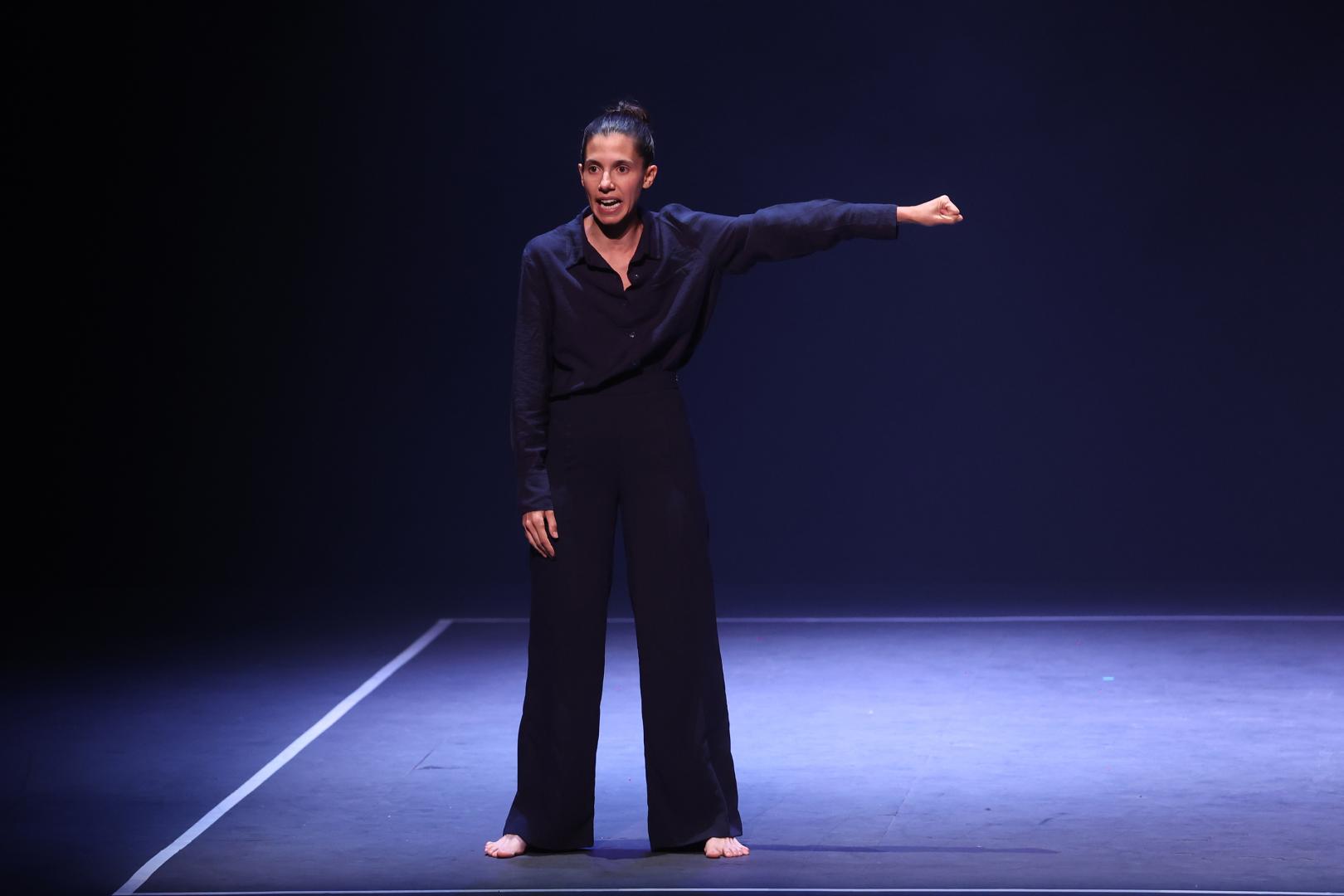 Natalia Huarte, durante la interpretación de ‘Leonora’ en el Teatro Gayarre el pasado 22 de abril
