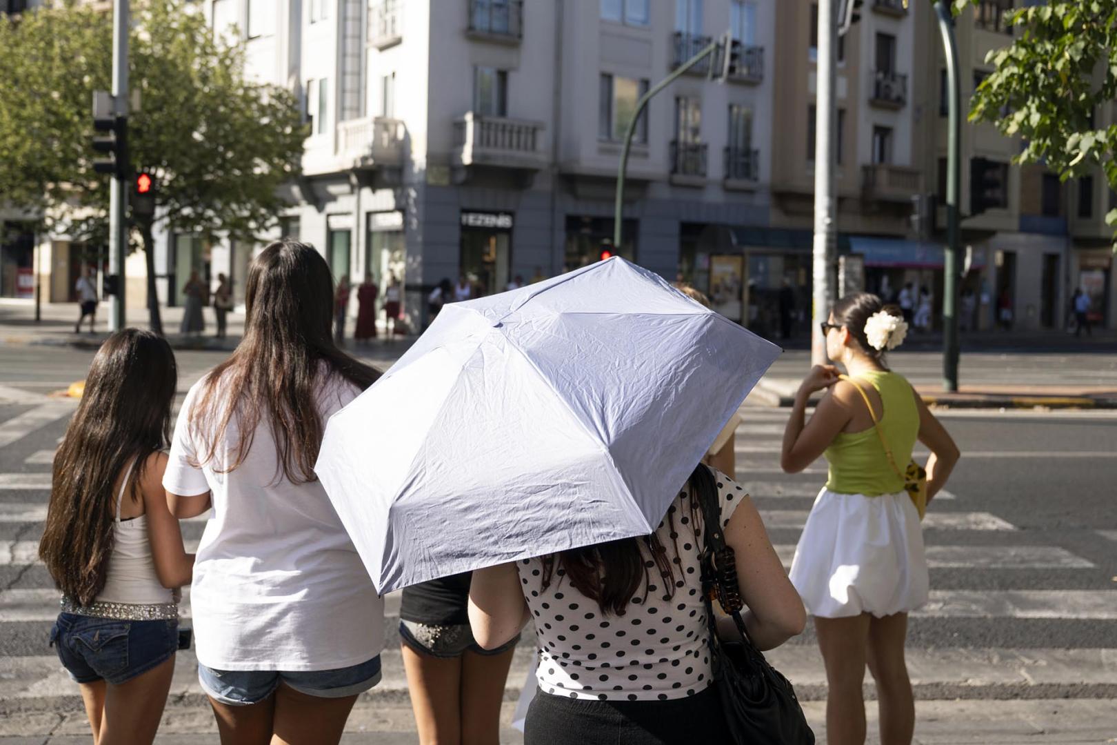 Fotos de la ola de calor en Pamplona