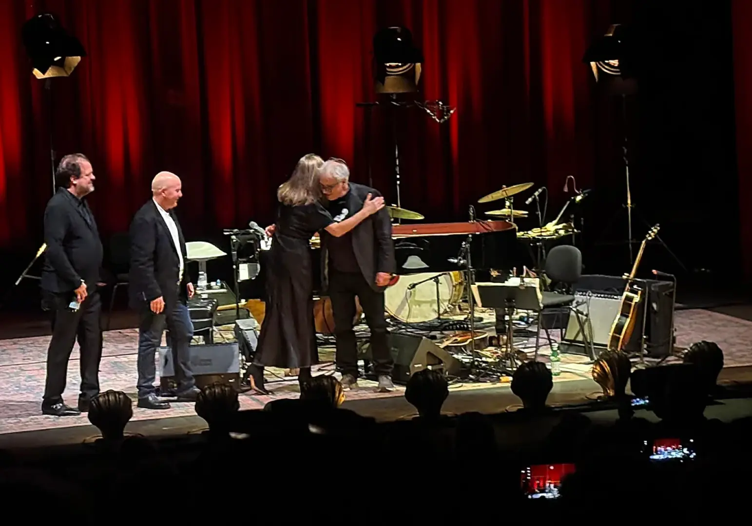 Diana Krall, al finalizar el concierto
