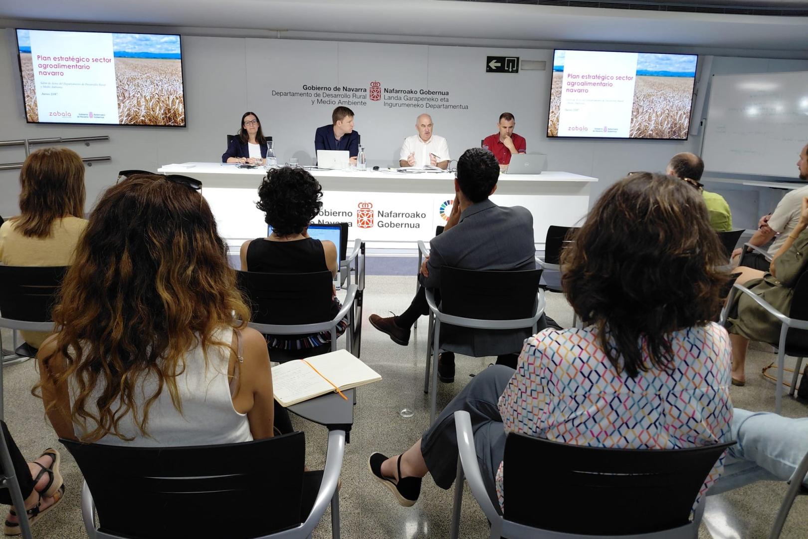 Momento de la presentación del inicio del plan estratégico