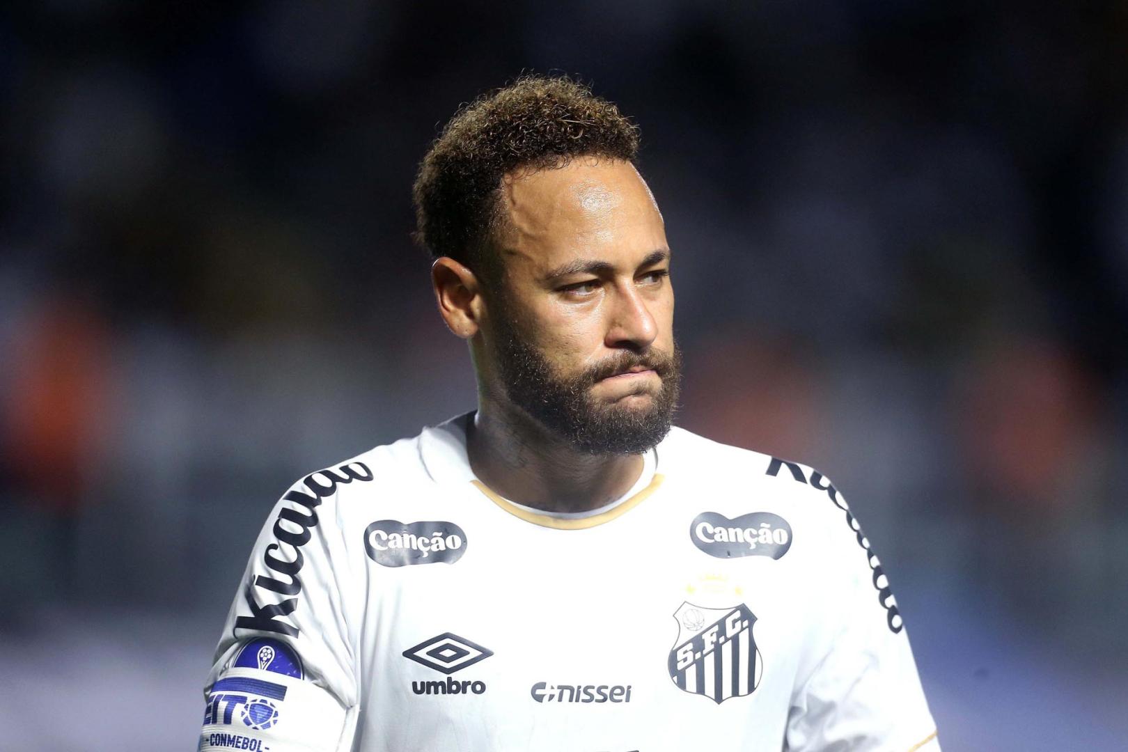 Neymar, en un partido de la Copa Sudamericana