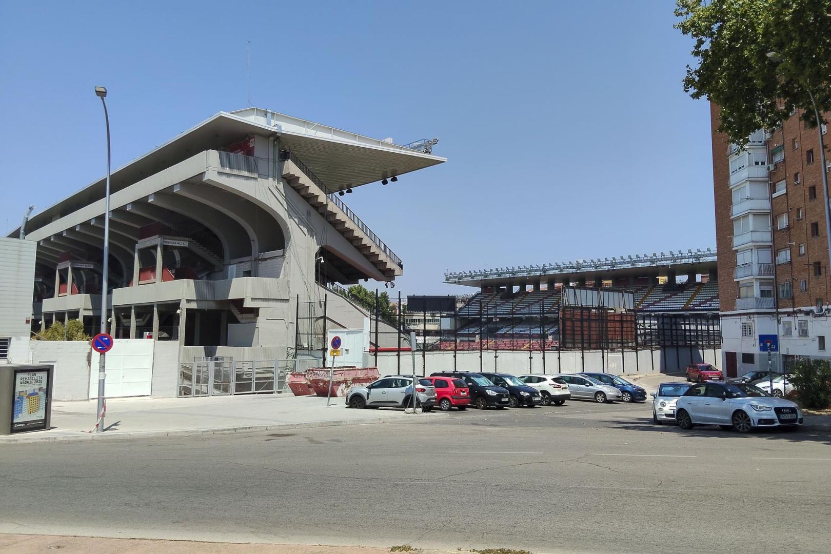 Vista general del Estadio de Vallecas
