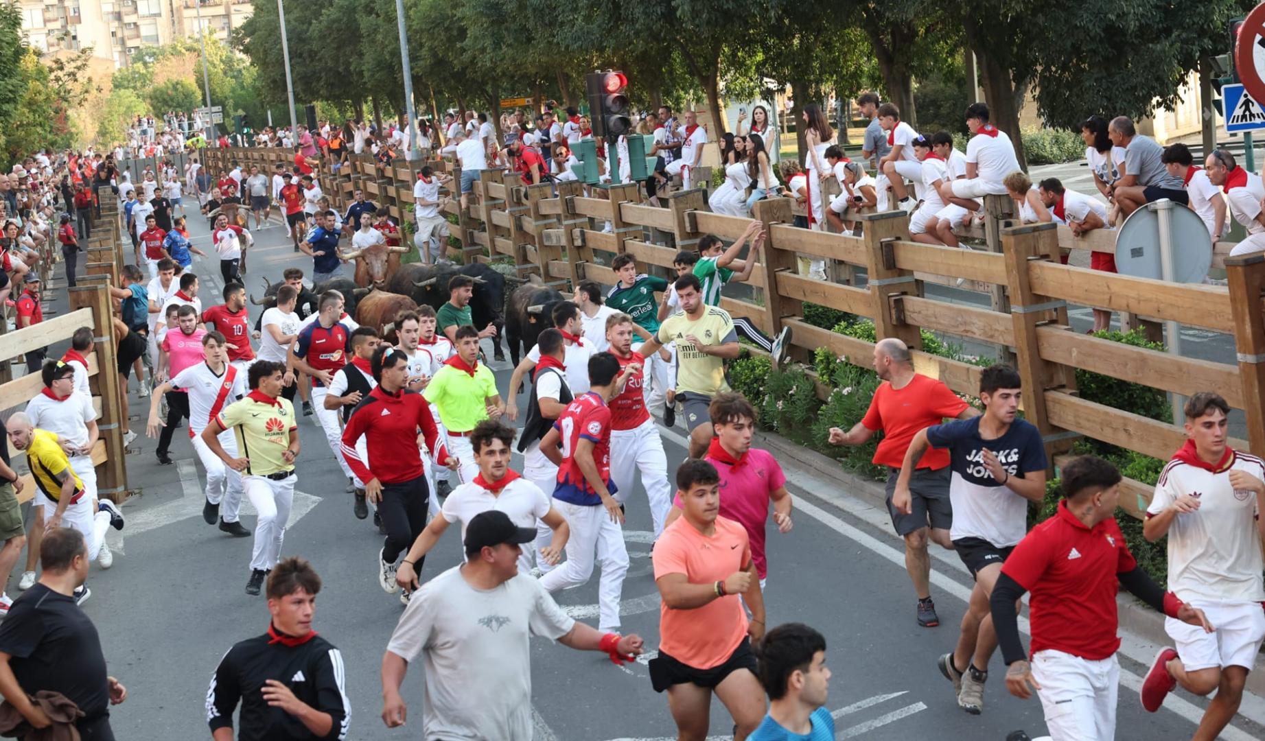 Imagen del sexto y último encierro de las fiestas de Tudela 2026