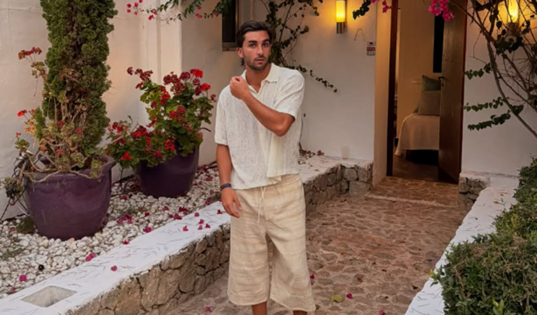 Ferran Torres, durante sus vacaciones en Ibiza