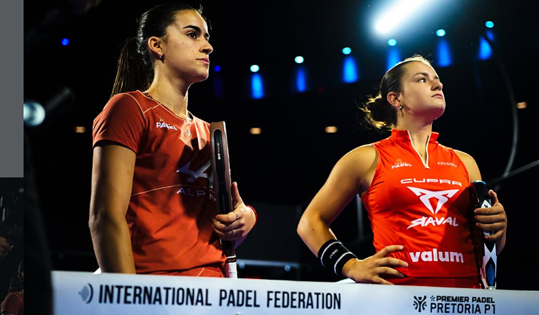 Claudia Fernández y Martina Calvo en su debut como pareja en octavos del Pretoria P1