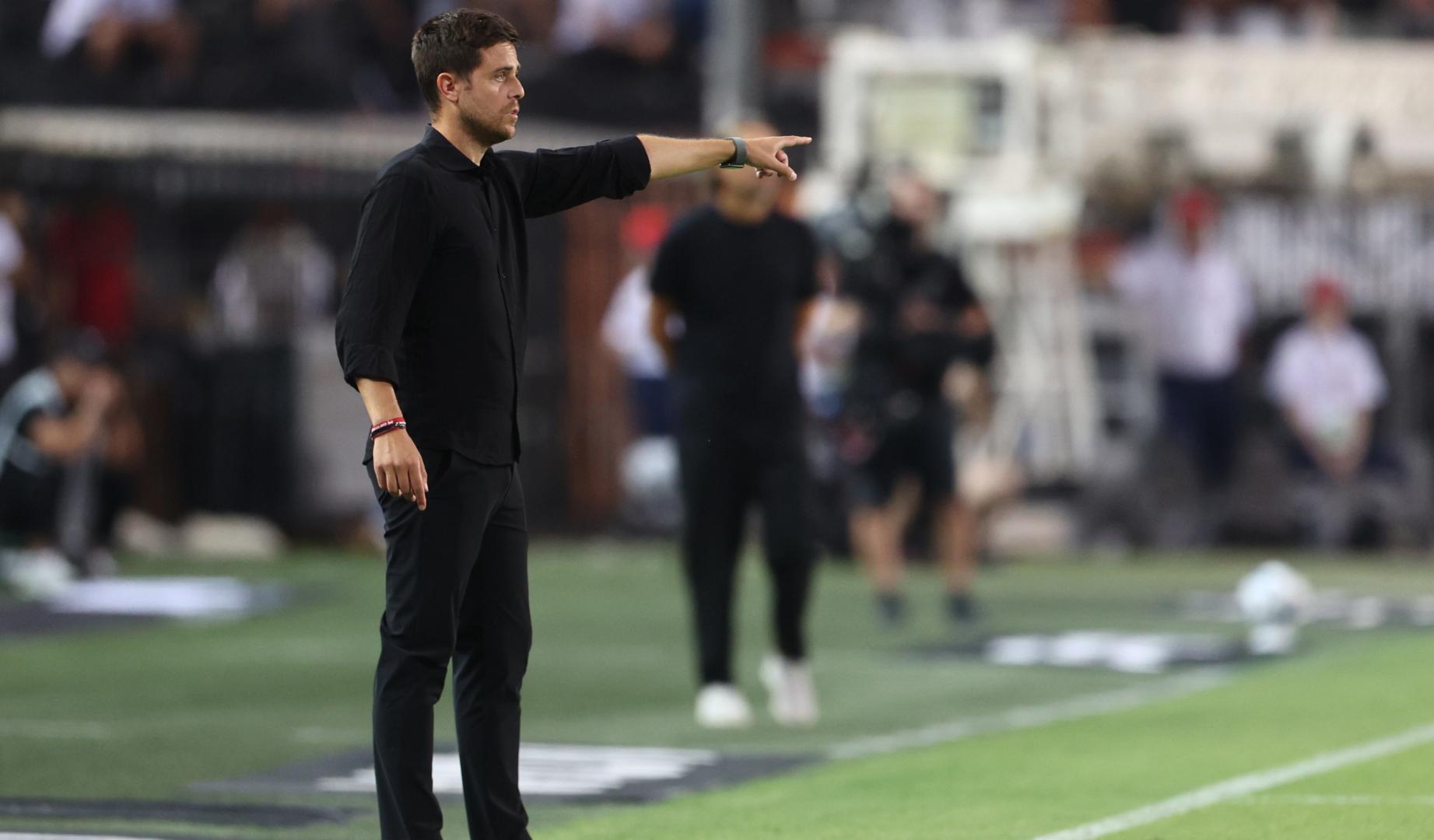 Alessio Lisci durante el encuentro de este jueves frente al Dinamo de Kiev