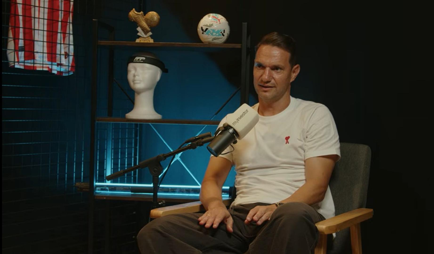 David Rodríguez durante el pódcast de Offsiders