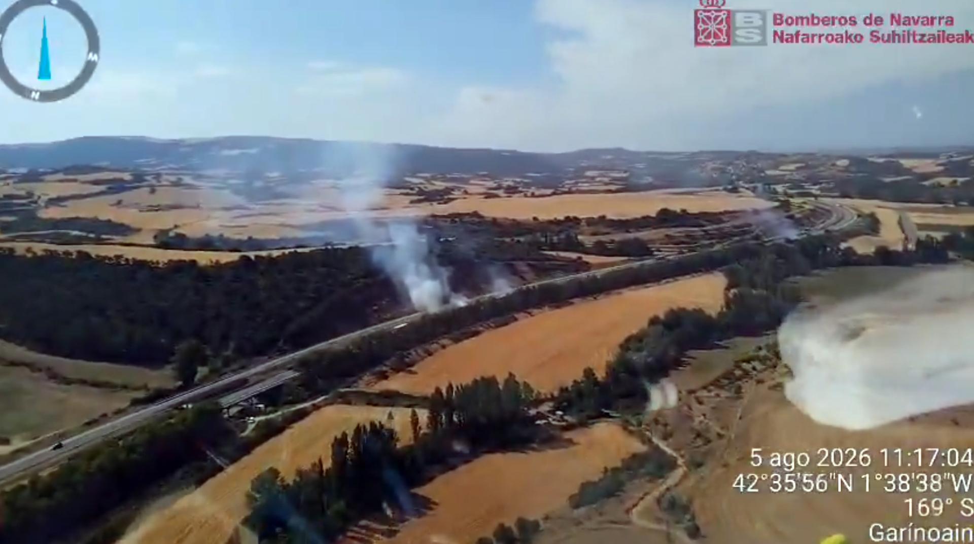Imagen tomada por los Bomberos