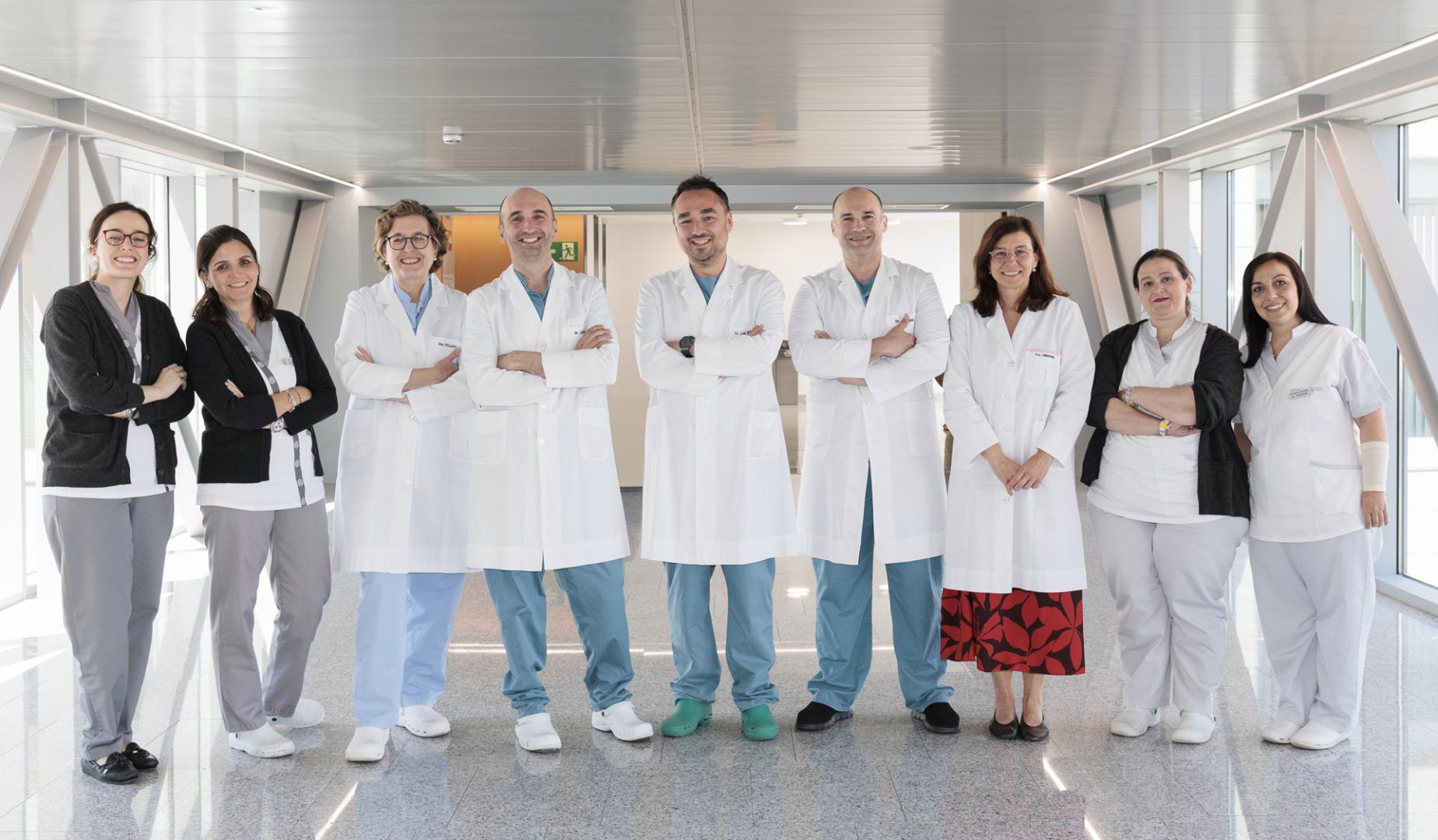 Especialistas en Cirugía Vascular, Radiología, Ginecología y Enfermería de la Clínica Universidad de Navarra participantes en la investigación