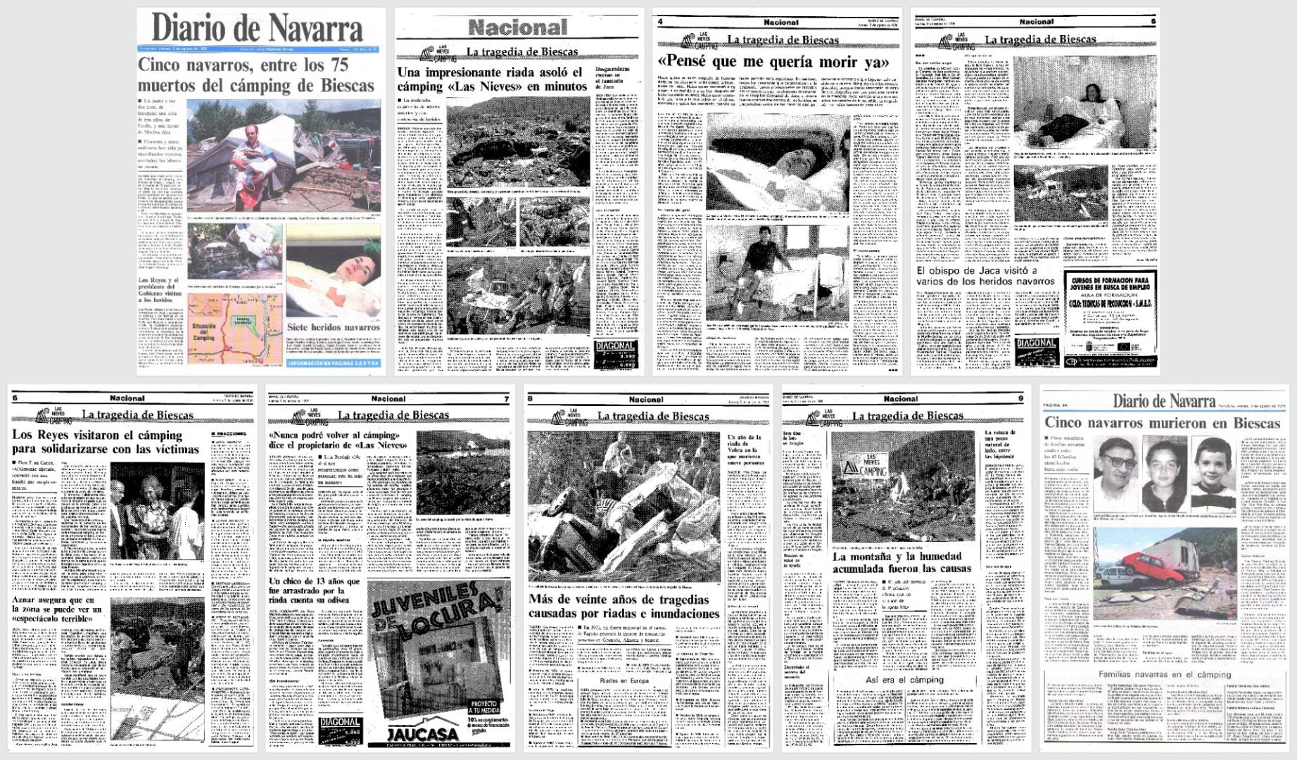Páginas de Diario de Navarra del 9 de agosto de 1996