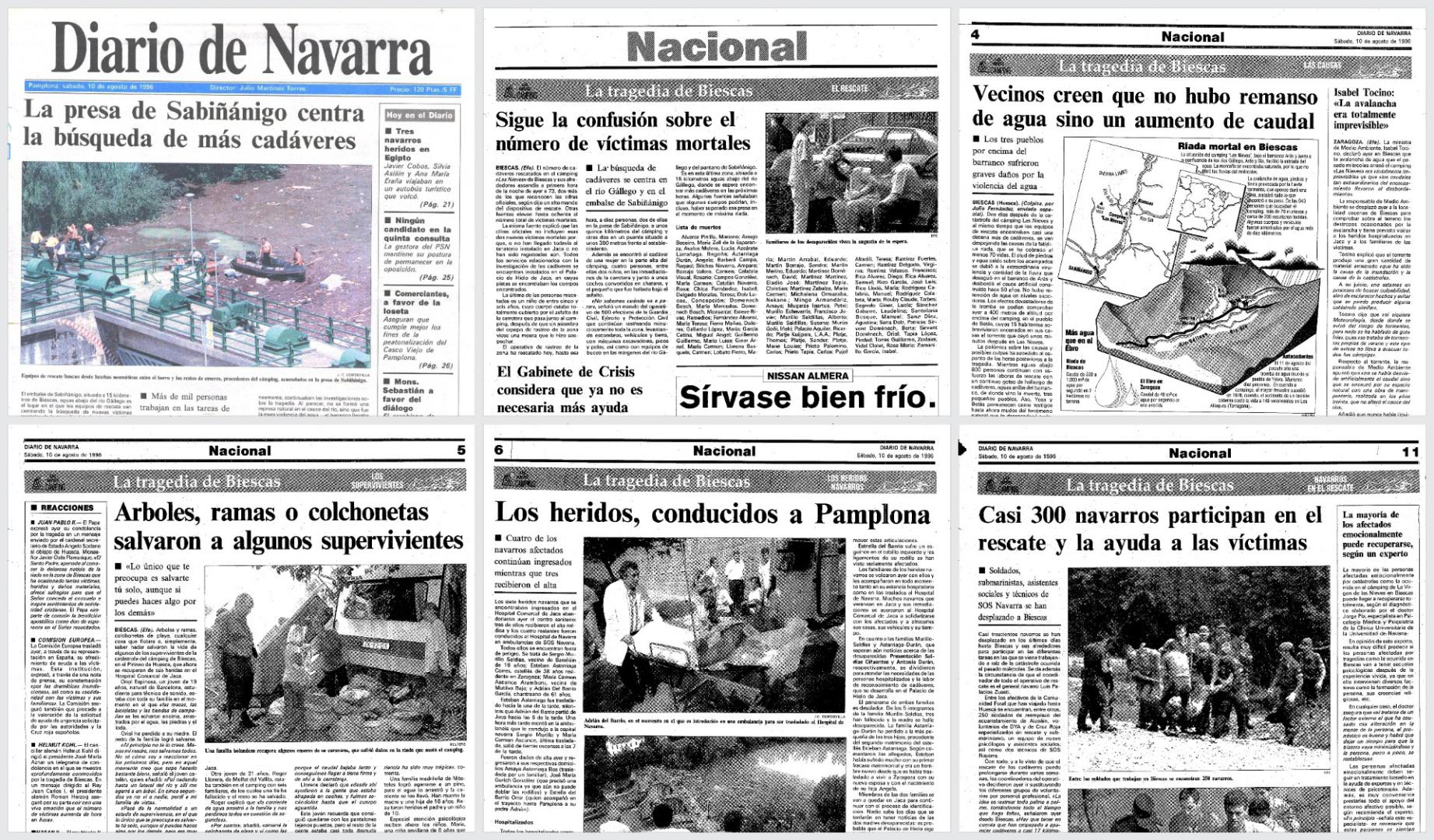 Páginas de Diario de Navarra del 10 de agosto de 1996
