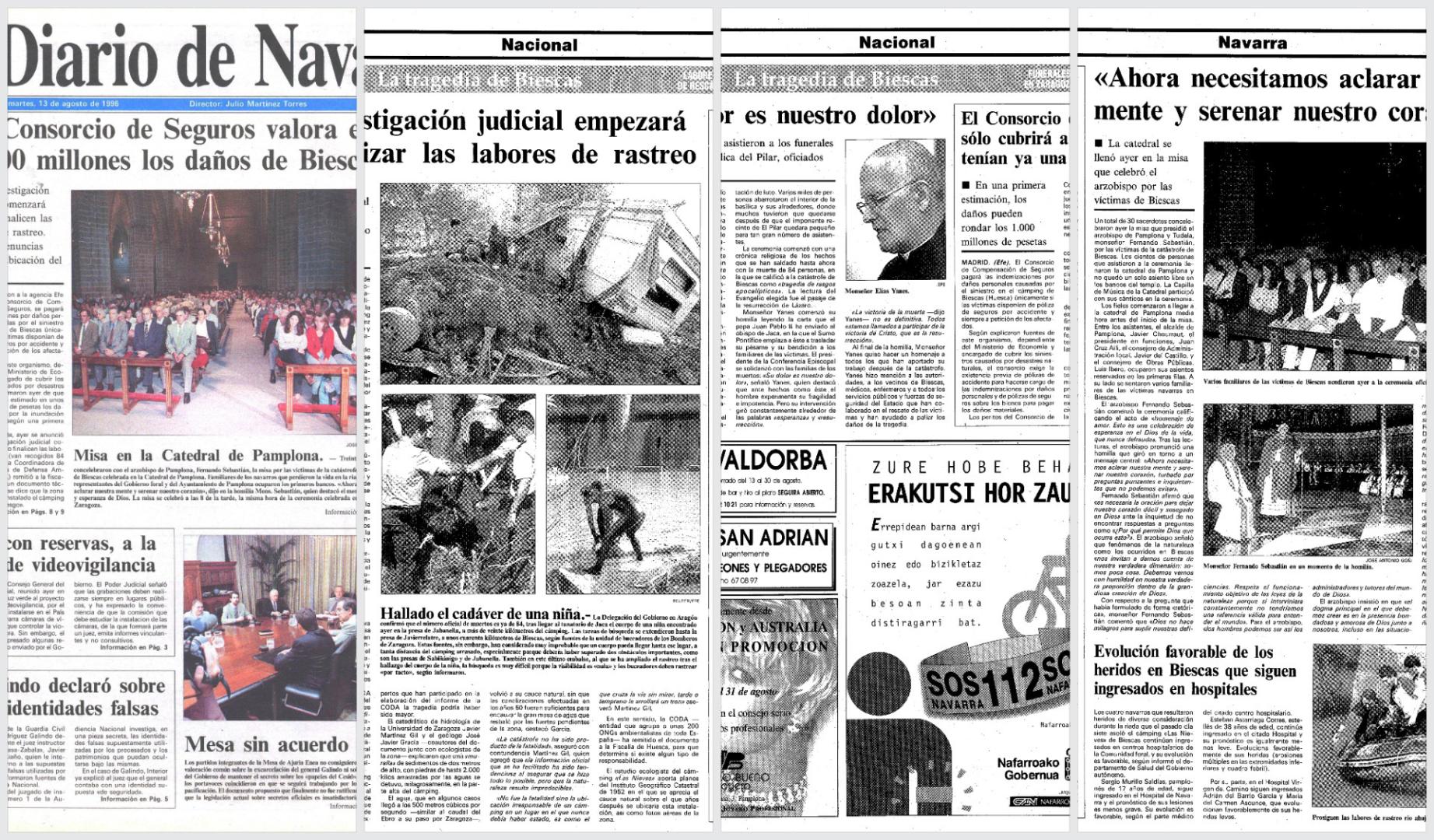 Páginas de Diario de Navarra del 13 de agosto de 1996