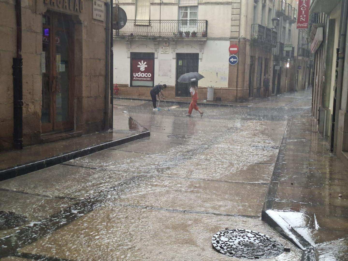 Vídeo de las tormentas de este sábado en Estella