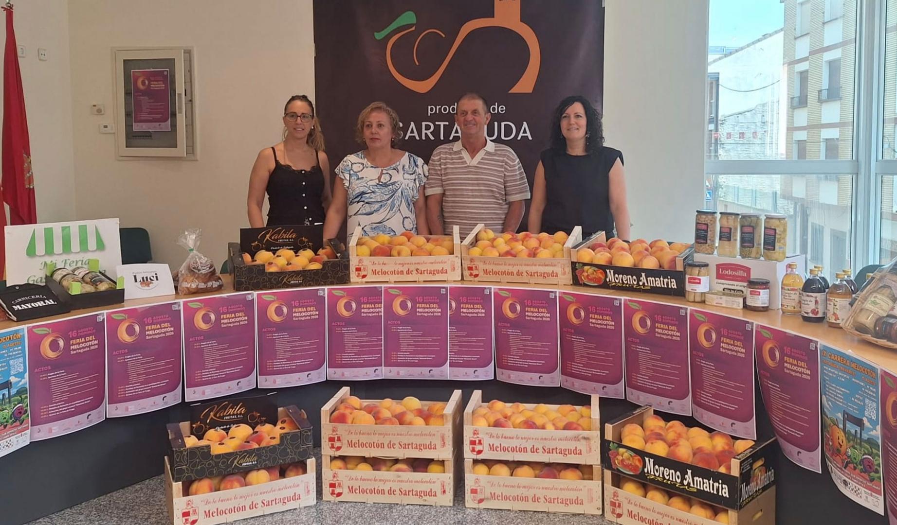 Representantes municipales presentaron ayer la feria en el Ayuntamiento de Sartaguda.