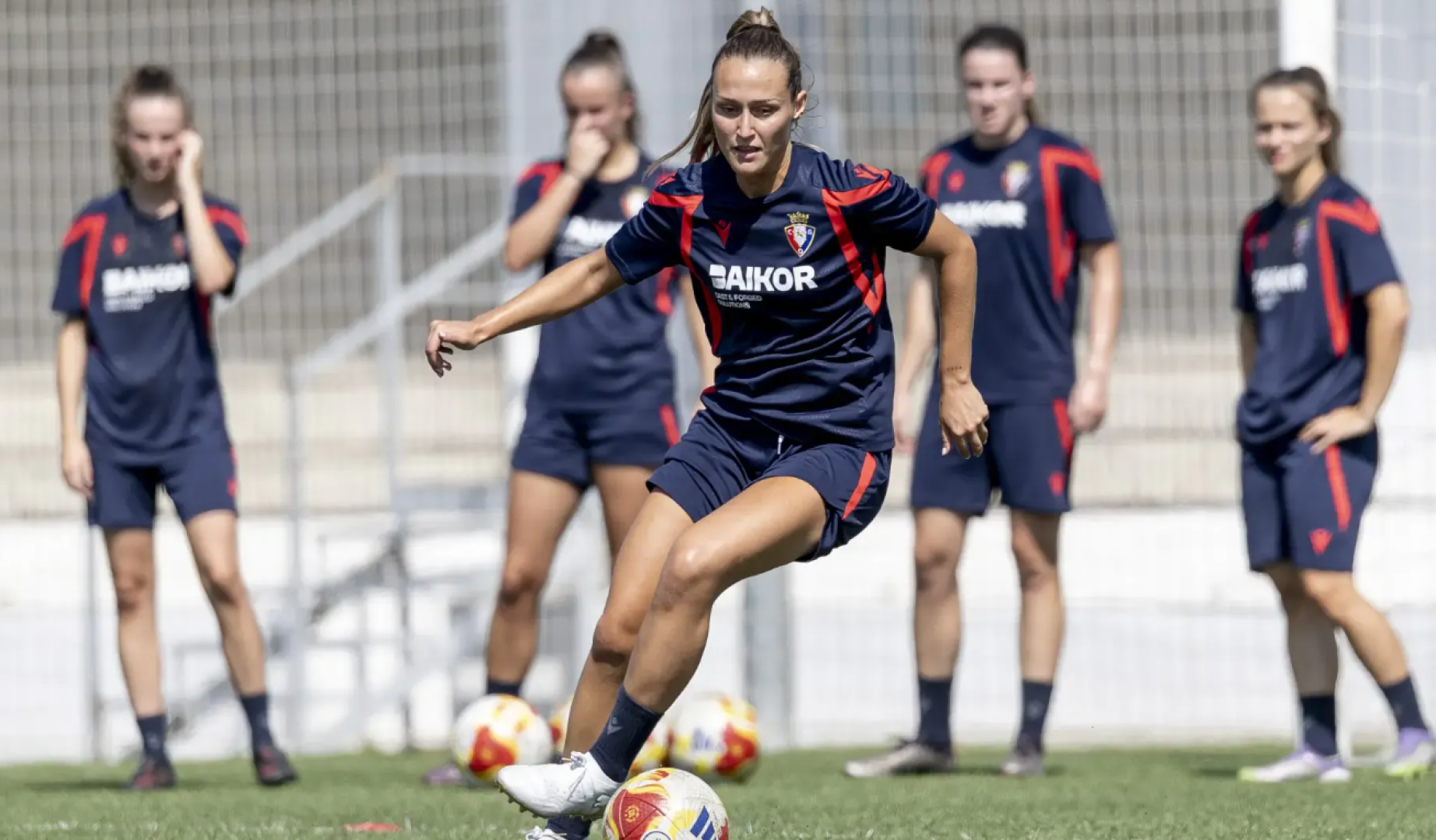 Andrea Palacios durante un entrenamiento