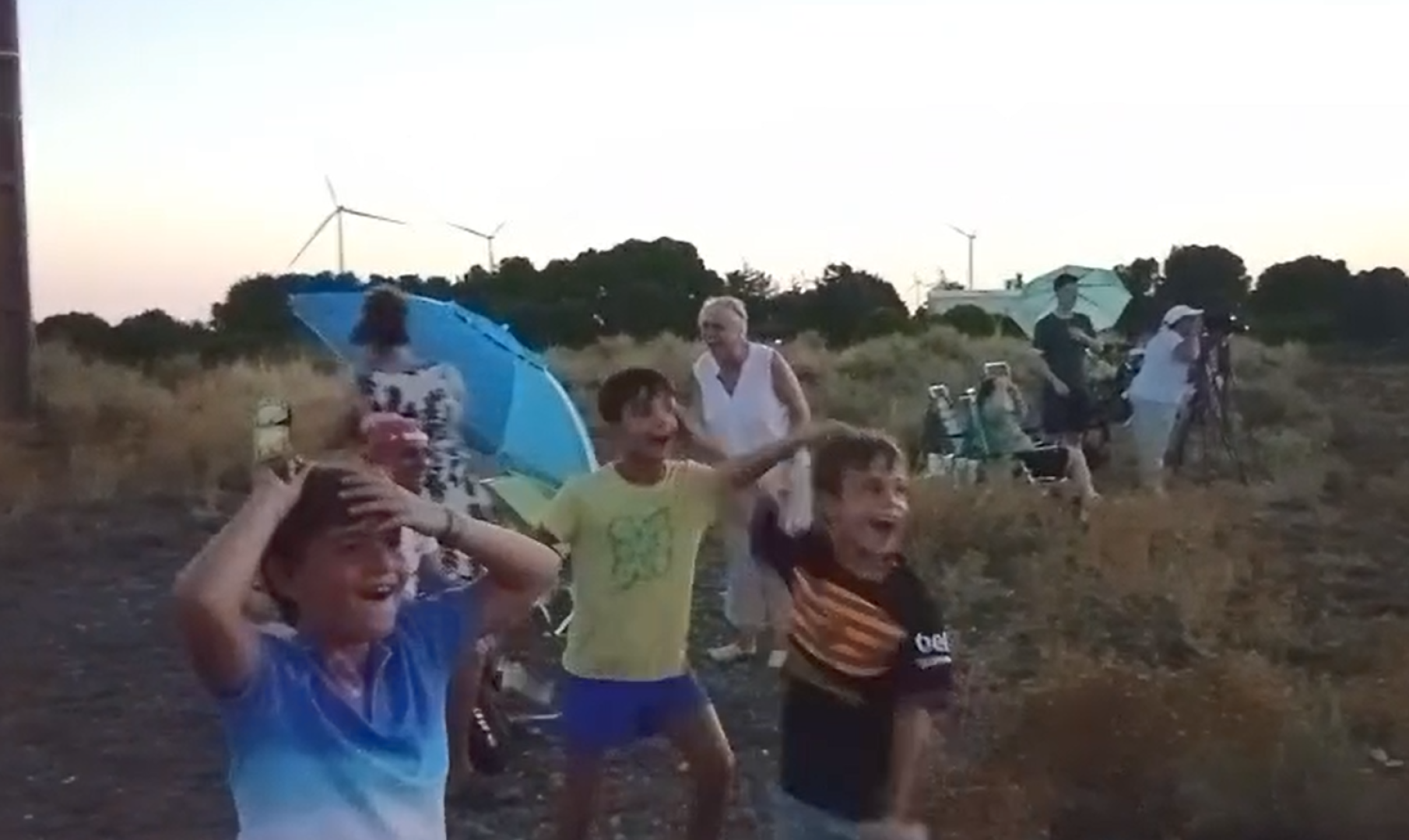 La alegría de presenciar un momento único.