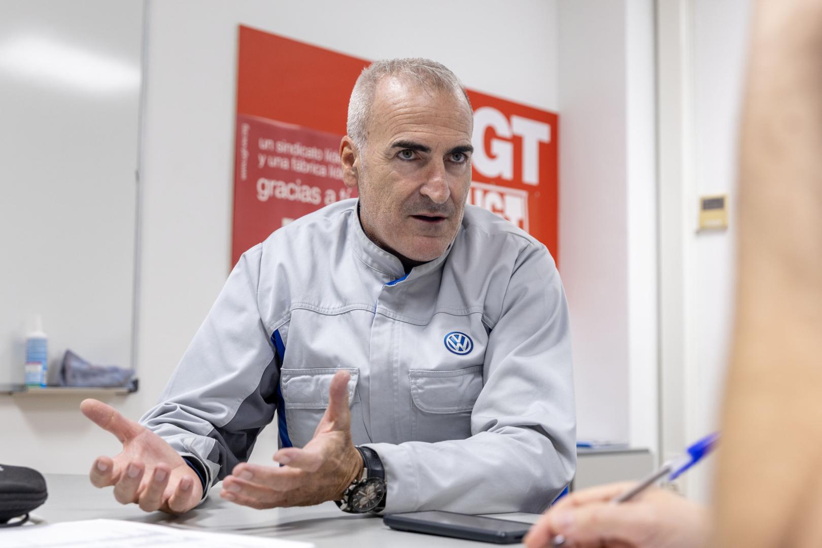 Alfredo Morales, presidente del comité de Volkswagen Navarra