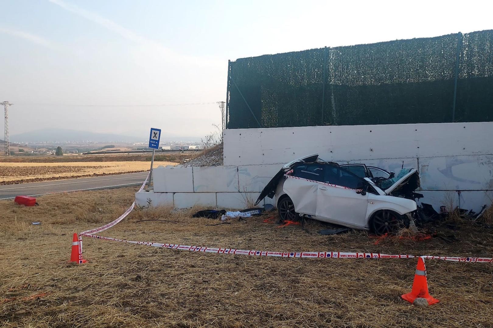 Vídeo del accidente con dos muertos en Beriáin