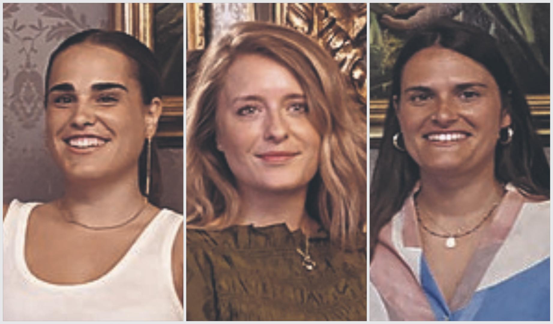 Irene Izko, Paula Domínguez e Itxaso Aranguren