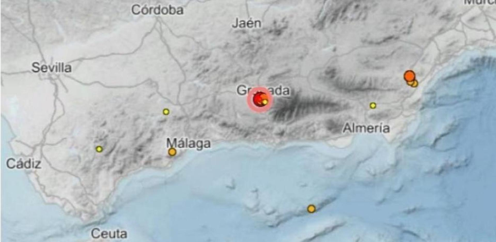 Epicentro donde ha tenido lugar el terremoto