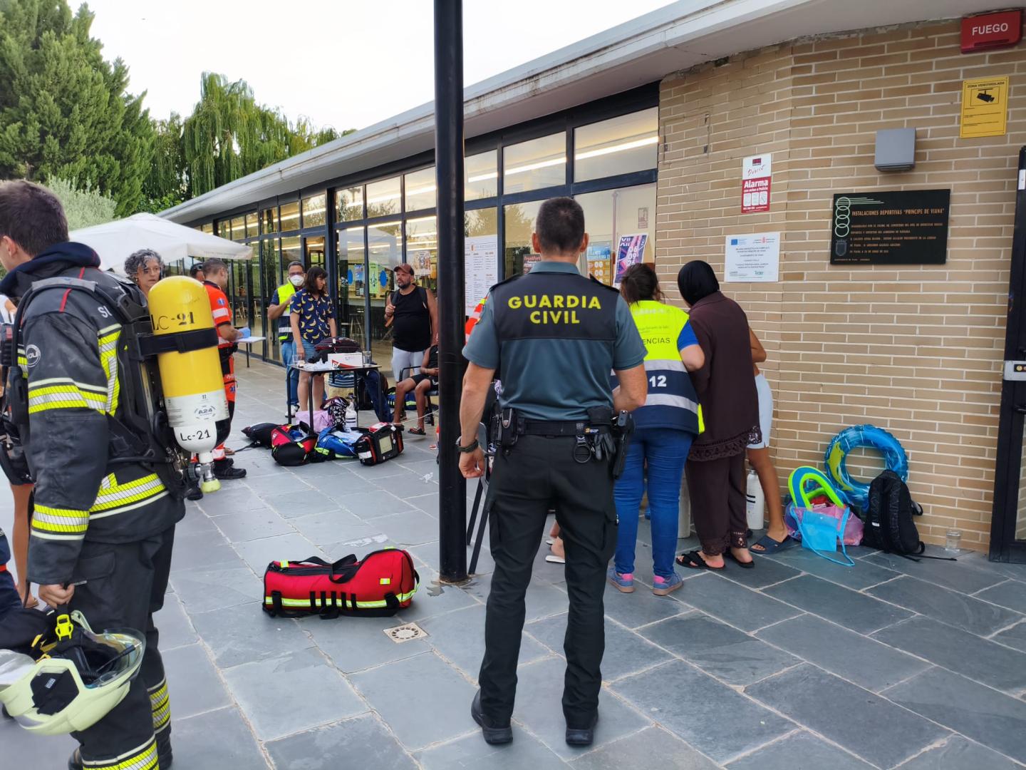 Imagen tomada momentos después del suceso registrado en Viana